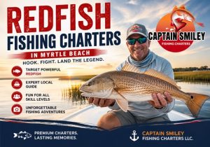 redfishing fishing charters in Myrtle Beach SC